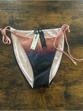 Victoria's Secret Pink to Navy Ombre Tie-Side Bikini Bottom
